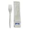Boardwalk Three-Piece Utensil Set, Fork/Napkin/Salt Packet, White, 500PK BWK3KITMW - alternate 4